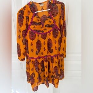 Holding Horses Orange and Pink Patterned Dress